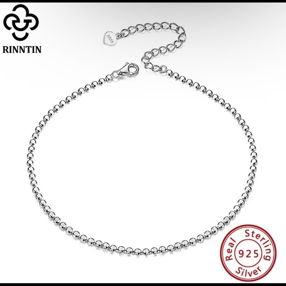 925 Sterling Silver Beads Anklets Foot Bracelet